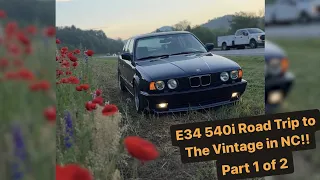 E34 540i goes to The Vintage 2023 pt1