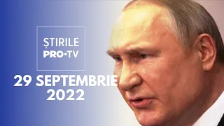Știrile PRO TV - 29 septembrie 2022