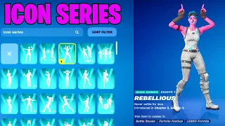 All Fortnite Icon Series Dances & Emotes (Chapter 1-5 )