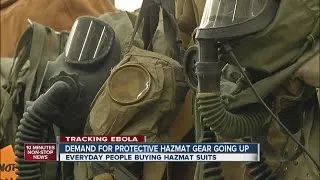 Demand for hazmat suits, protective gear climbs as Ebola fears rise