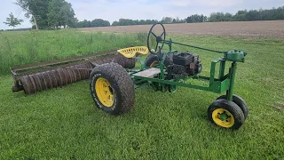 can the mini tractor pull? Test #1