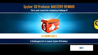 Asphalt 8 - Claiming my 15 engines from Spyker C8 Preliator Mastery