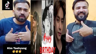 Pakistani reaction to bts Kim Taehyung 🥳 Birthday special Tiktoks|#bts