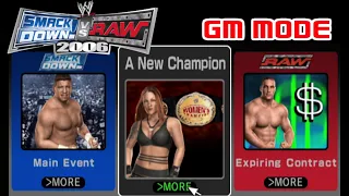 Live Stream: WWE SmackDown vs. Raw 2006: GM Mode