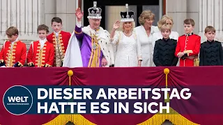 ENDE GUT, ALLES GUT? Gekrönter König Charles III. und Camilla zeigen sich auf Balkon | WELT Thema