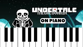 MEGALOVANIA - UNDERTALE on piano (COVER AND LESSON)