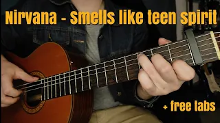 Nirvana - Smells like teen spirit | Fingerstyle guitar cover + free tabs