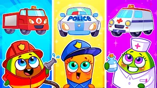 🚔 Let's Go Police Monster Truck and Rescue Team! ✨ || Best Kids Cartoon by Pit & Penny Stories 🥑💖