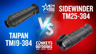 AGM Taipan TM-19-384 VS AGM Sidewinder TM25-384 - IN THE WOODS!