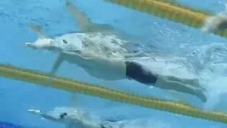 Sun Yang's stroke during his 2012 Olympic 1500 meter world record