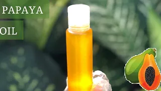 DIY papaya oil for skin lightening and glowing