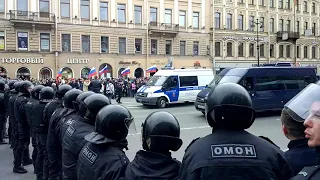 Акция протеста в Питере 5.05.18