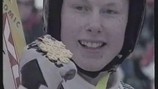 Tommy Ingebrigtsen Ski Jumping World Champion 1995 Thunder Bay Interview and ceremony