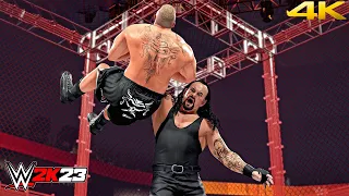 WWE 2K23 - The Undertaker vs. Brock Lesnar - Hell in a Cell Revenge Match | PC [4K60]