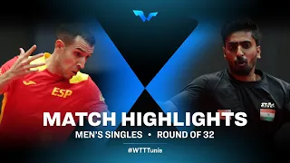 Robles Alvaro vs Sathiyan Gnanasekaran | WTT Contender Tunis | MS | R32