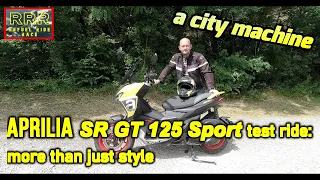 Aprilia SR GT 125 Sport test ride: more than just style