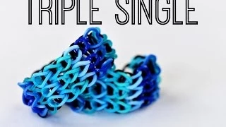 How to Make a Rainbow Loom Triple Single Bracelet