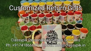 ADORABLE & Affordable! 1st Birthday Return Gifts | ClassyPik | #custommug #giftideas #returngifts