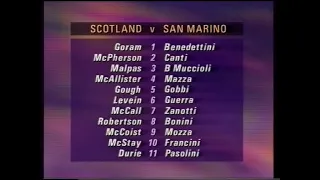 1991/92 - Scotland v San Marino (Euro 92 Qualifier - 13.9.91)