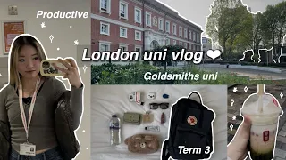 Uni vlog🖇️🎧| London Goldsmiths uni🫧