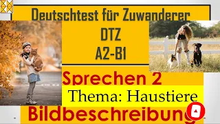 DTZ / B1 | Sprechen 2 | Bildbeschreibung | Haustiere | with subtitles مترجم