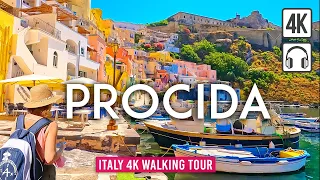 Procida 4K Walking Tour (Italy) - Peaceful morning walk - Captions & Immersive Sound [4K UHD/60fps]