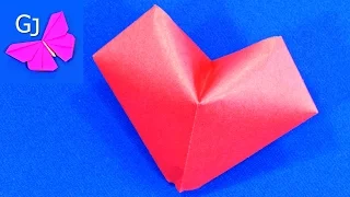 3D Origami Heart Craft