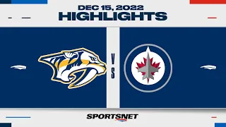 NHL Highlights | Predators vs. Jets - December 15, 2022