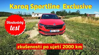 Škoda Karoq Sportline Exclusive - zkušenosti po ujetí 2000 km!