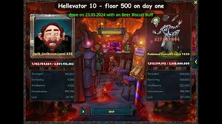 Shakes & Fidget - Guild Event Hellevator 10 - floor 500 on day one