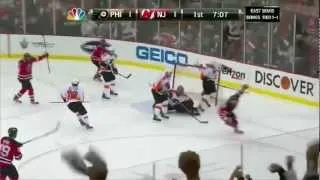 Ilya Kovalchuk scores off a wicked wrister-Flyers versus Devils Game 3 5/3/12