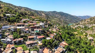 🎥 Деревня Kalopanayiotis в горах Троодос (Кипр) - Видео с дрона DJI Mavic Air / 🌏 Калопанайотис