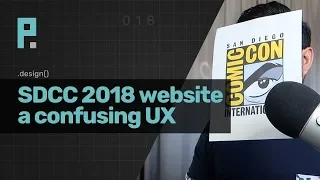 San Diego Comic Con 2018 website - a confusing user experience