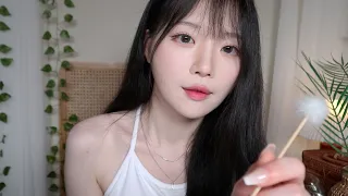 ASMR(Sub✔)Clean your ears after playing in the water at a vacation spot