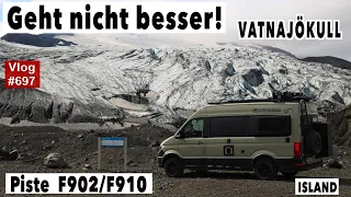 #697 DAS ist ISLAND! Vatnajökull Gletscher | Hochland & Drohnen Problem | Fahrt Askja F902/910