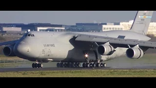 C-5 Galaxy US Air Force | Landing in Paris Orly Airport [4K]