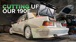 Our 190E DTM Tribute Gets a Widebody, Cage, & Throwback Livery +First Start Up!?