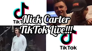 Nick Carter TikTok Live 09/12/21 (Recording New Music)