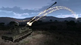 Russian Fighter Jets Destroyed by Ukraine Anti-air Tanks - ArmA 3