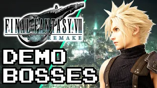 FINAL FANTASY VII REMAKE DEMO: All Bosses and Cutscenes (FF7) 4K