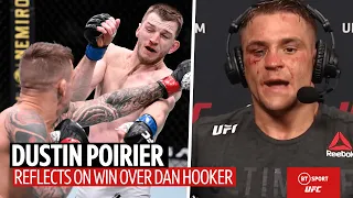 "I'm the f*****g champ!" Dustin Poirier reacts to insane Fight of the Year with Dan Hooker