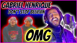 First Time Gabriel Henrique Reaction Don't Stop Believin Cover Reacción de Gabriel Henrique