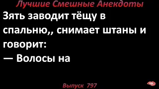 Зять заводит тёщу в спальню. Лучшие смешные анекдоты. Выпуск 797