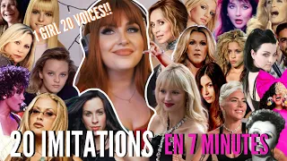 20 IMITATIONS EN 7 MINUTES!! 😱 (chanteuses/chanteurs) #impression