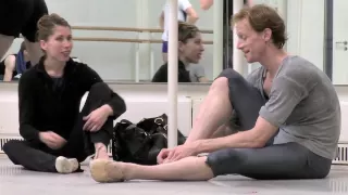 Edward Watson preparing for Mayerling (The Royal Ballet)