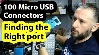 Finding the right USB connector of an unknown device using the 500 USB box.