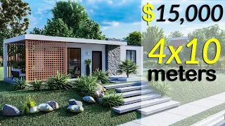 (4x10 Meters) Modern House Design | 1 Bedroom House Tour