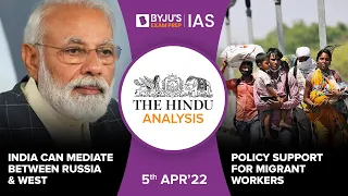'The Hindu' Analysis for 5th April, 2022. (Current Affairs for UPSC/IAS)