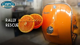 Vespa Rally anrancio 907 first paint rescue | O-Lack Restauration | conservata restauro