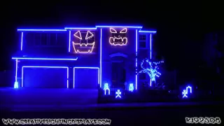 Halloween Light Show 2011 - This is Halloween (Marilyn Mansion Version)